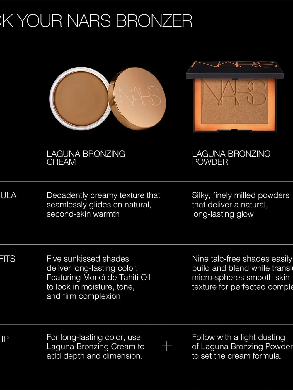 NARS Laguna Bronzing Cream Laguna 02 NEW